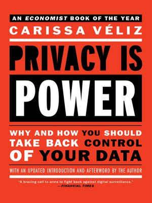 cover image of Privacy is Power